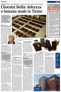 Chocolat Stella: dolcezza e fantasia made in Ticino