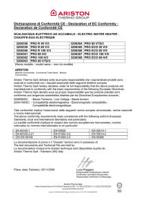 Dichiarazione di Conformità CE