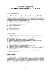 Statuto - Musica Sacra Bari