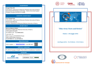 Zika virus: Facts and fiction - Dipartimento di Medicina Molecolare