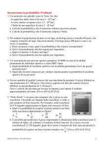 Incontriamo la probabilità. Problemi