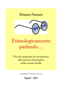 ETIMOLOGICAMENTE PARLANDO