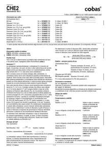 Cholinesterase Gen.2 • Indica i sistemi cobas c su cui i reattivi