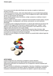 Farmaci e guida - Comune di Vimercate