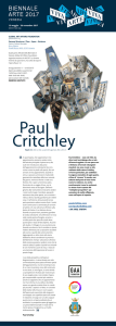 13 maggio - 26 novembre 2017 labiennale.org paulcritchley.com sur