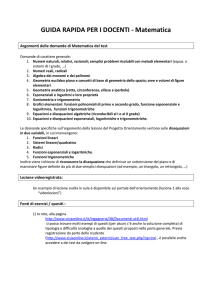 guida rapida per i docenti