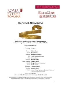 Frammenti da ANTONIO E CLEOPATRA (Centrale