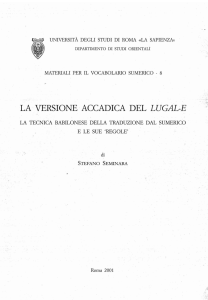 LA,VERSIONE"ACCADICA DEL LUGAL-E