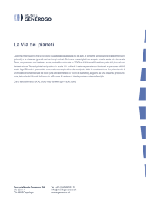 La Via dei pianeti
