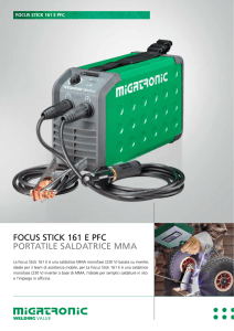 focus stick 161 e pfc portatile saldatrice mma