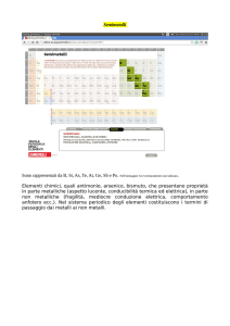 Classi della tavola periodica