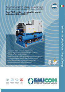 Refrigeratori condensati ad acqua