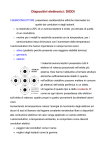 Dispositivi elettronici: DIODI