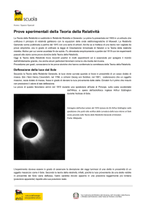 La Teoria della Relatività