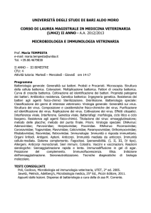 Microbiologia e immunologia veterinaria