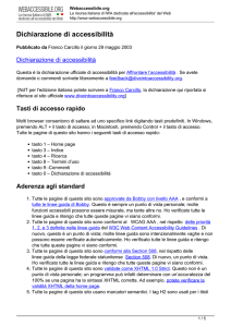 Dichiarazione di accessibilità