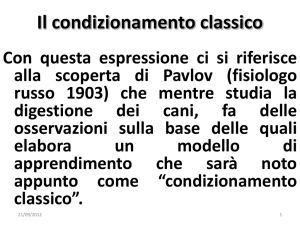 Il condizionamento classico