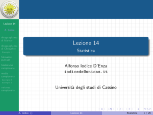 Lezione 14 - Statistica