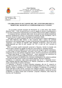 celebrazioni in occasione del 300° anniversario della morte del