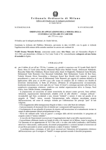 T ribunale O rdinariodi M ilano