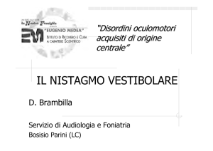 IL NISTAGMO VESTIBOLARE