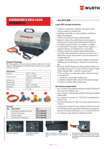 GENERATORE D`ARIA CALDA TERMINOX30