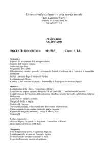 Programma - Liceo "Tito Lucrezio Caro"