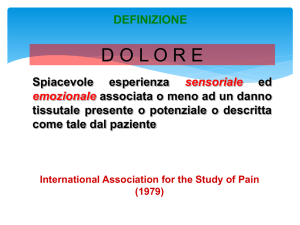 DIAPOSITIVE CORSO DEL DOLORE - Acuto e