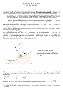 il piano inclinato - prof. Danilo Saccoccioni