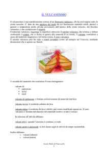 il vulcanesimo - Scuola Media di Piancavallo