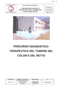 percorso diagnostico terapeutico del tumore del colon e del retto