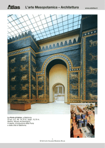 L`arte Mesopotamica – Architettura