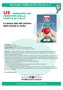 US- ANNUARIO DEI FORNITORI DELLA SANITÀ IN ITALIA La