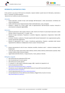 informatica, matematica e fisica