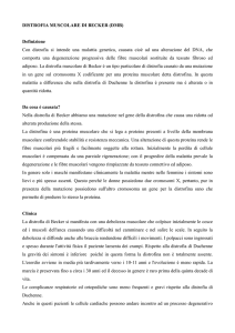 DISTROFIA MUSCOLARE DI BECKER