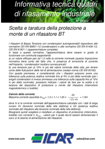 Scelta protezione a monte