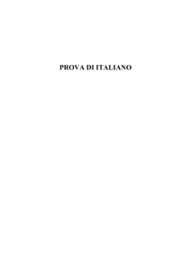 Verifica di italiano