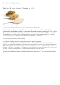 Zucchero, di canna o bianco? Sfatiamo un mito!