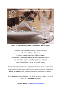 La tavola di Maria Luigia