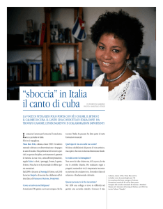 “sboccia” in Italia il canto di cuba