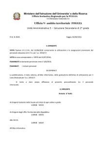 decreto di pubblicazione graduatoria definitiva liceo musicale