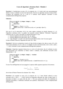 Esercizi divide-et-impera