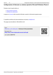Configurazione di Eduroam su sistema operativo Microsoft Windows