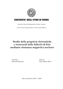 Studio delle proprieta elettroniche e strutturali delle fulleriti di litio