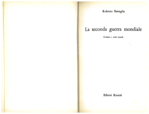 La seconda guerra mondiale