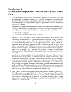 Esercitazioni con R Corso di Inferenza Statistica [12ex] Corso di