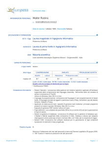 Curriculum - Comune di Monza