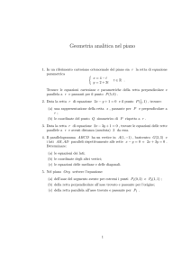 Geometria analitica nel piano