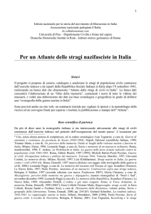 Atlante delle stragi nazi-fasciste in Italia File - Progetto e