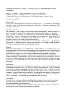 CISTO-PROSTATECTOMIA PARZIALE ROBOTICO